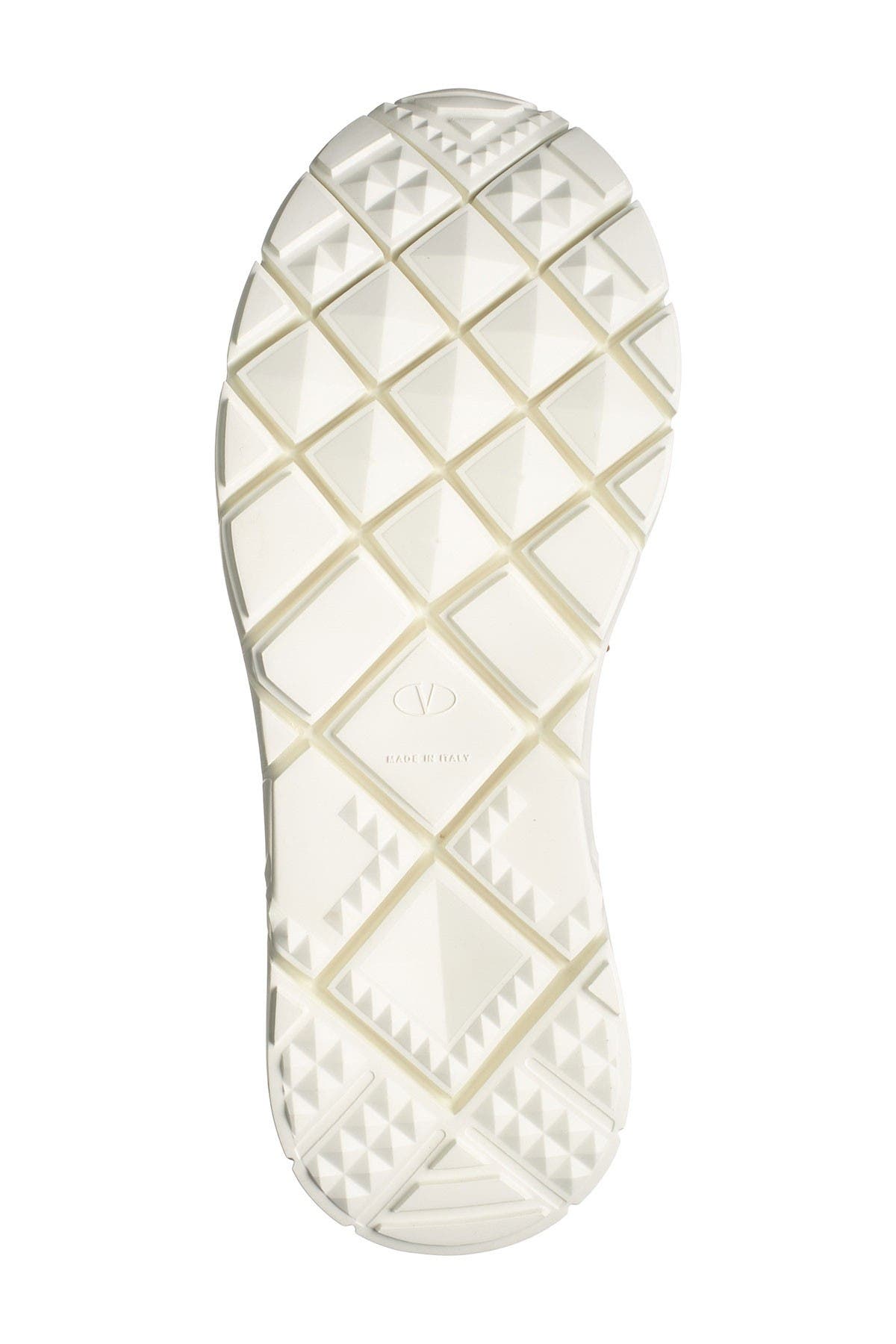 Valentino Garavani Geo Design Leather Overlay Mesh Sneaker, Alternate, color, 