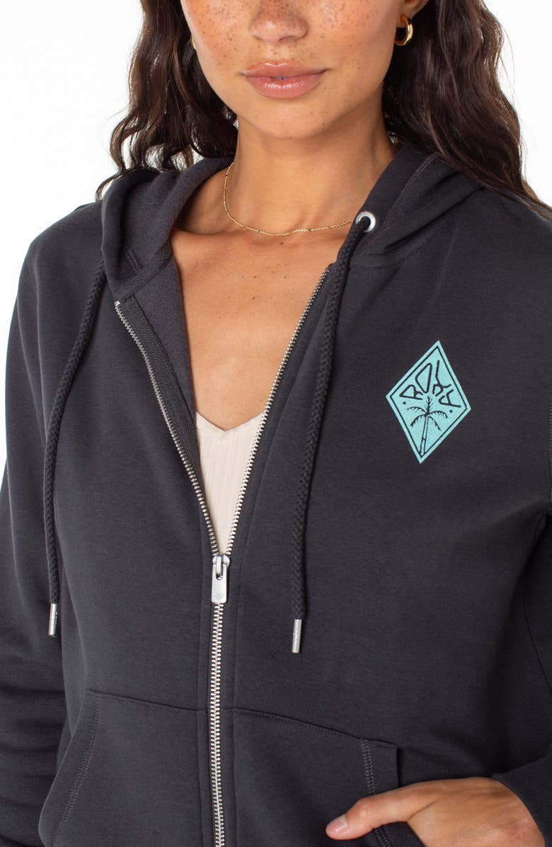 Roxy Evening Hike Fleece Zip Hoodie, Alternate, color, 