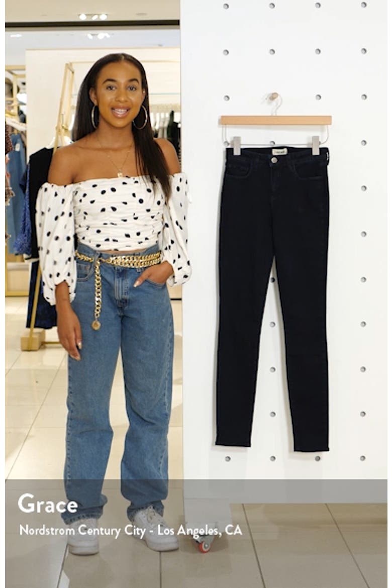 '30' High Rise Skinny Jeans video
