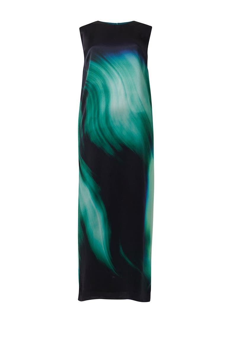 Leem Sleeveless Printed Dress, Main, color, Green