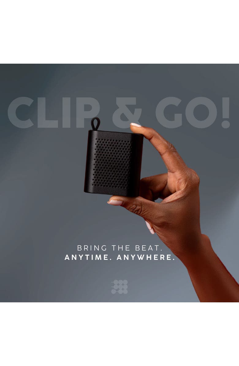 Cubitt Mini Bluetooth Speaker, Portable Wireless with Bass Boost, Waterproof, Alternate, color, Black