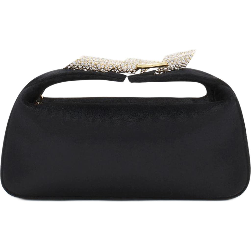 Shop Lanvin Haute Séquence Velvet Clutch Bag In Black