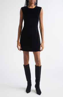 Veronica Beard Svetlana Back Cutout Velvet Dress