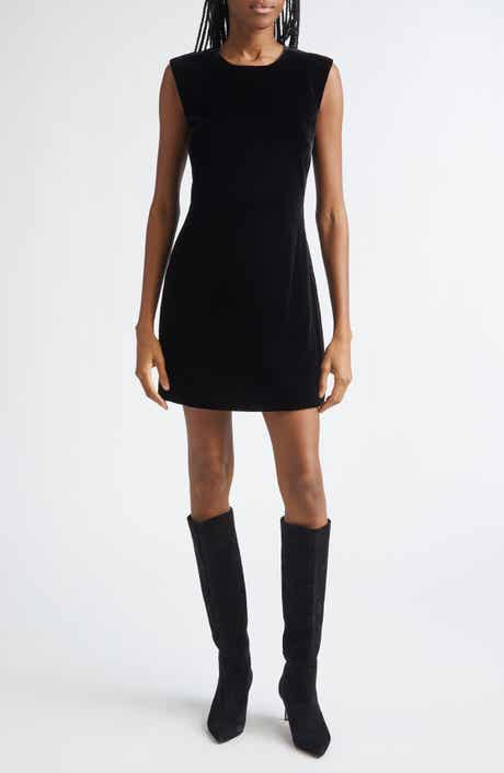 Veronica Beard Svetlana Back Cutout Velvet Dress