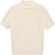 MANGO Cotton Blend Knit Polo