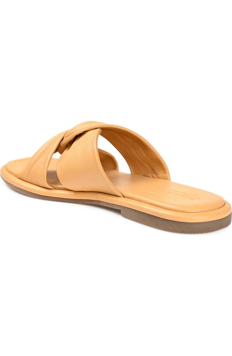 Journee Signature Kanndice Crisscross Slide Sandal, Alternate, color, Tan