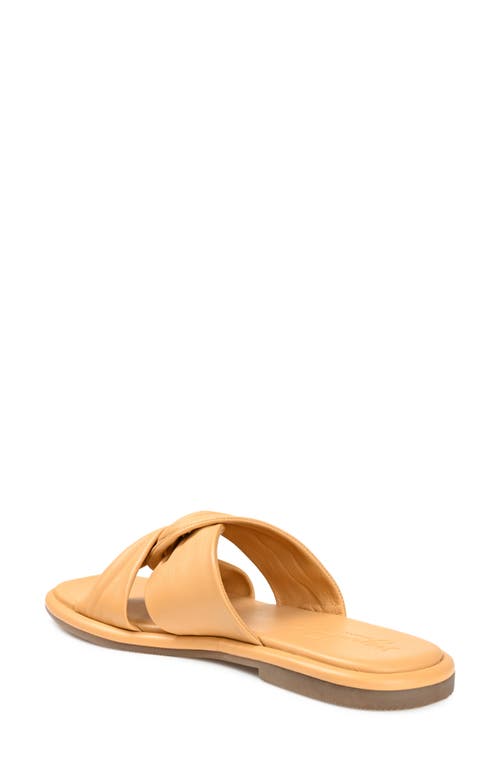 Journee Signature Kanndice Crisscross Slide Sandal In Tan