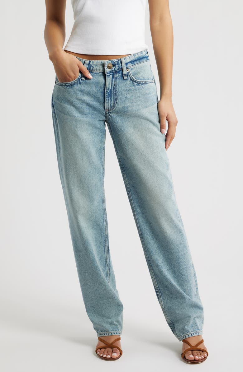 rag & bone Harlow Low Rise Straight Leg Jeans, Main, color, 