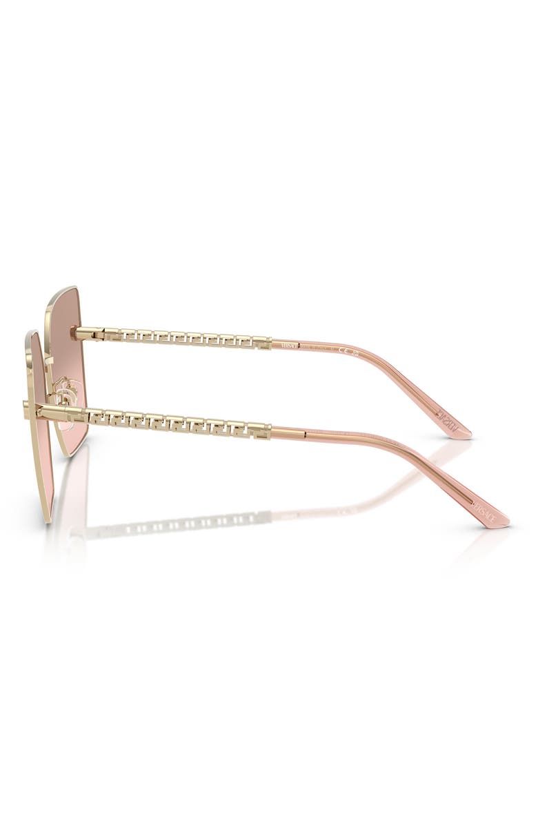 Versace 63mm Oversize Gradient Square Sunglasses, Alternate, color,