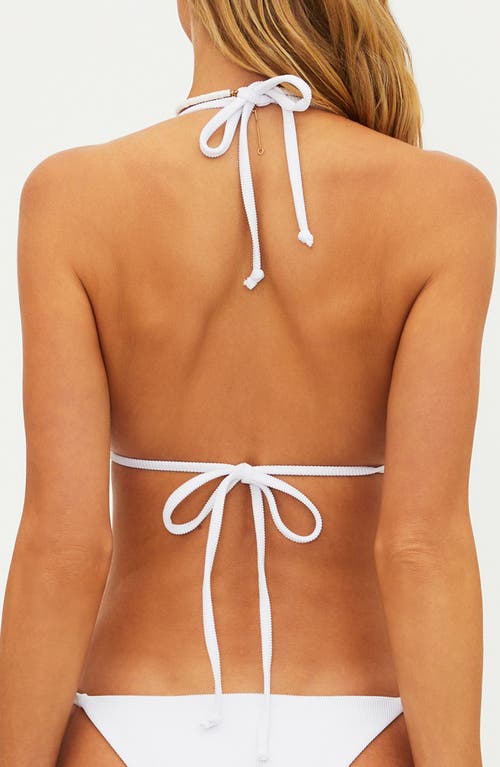 Beach Riot Winona String Bikini Top In White