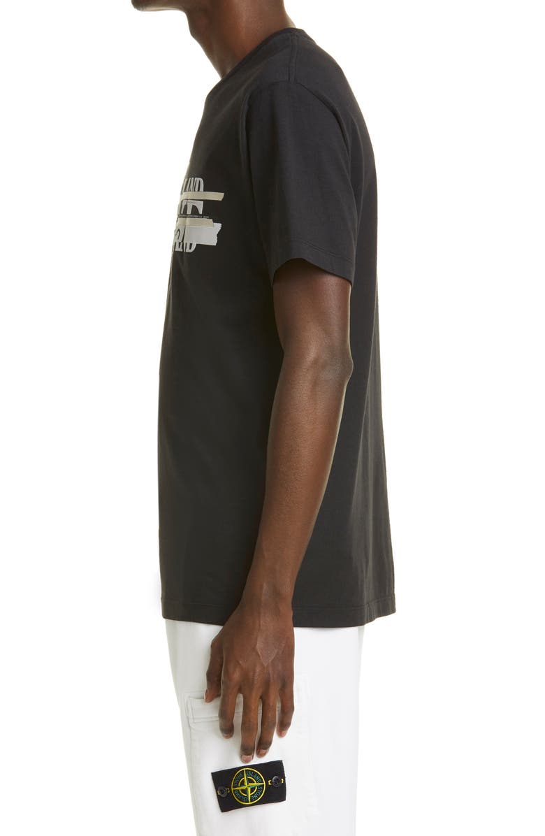 Stone Island Mixed Logo Slim Fit Cotton Graphic Tee, Alternate, color,