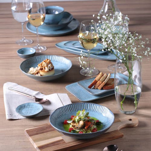 Porto Brasil Linhas Dessert Plate Set Of 6 In Blue
