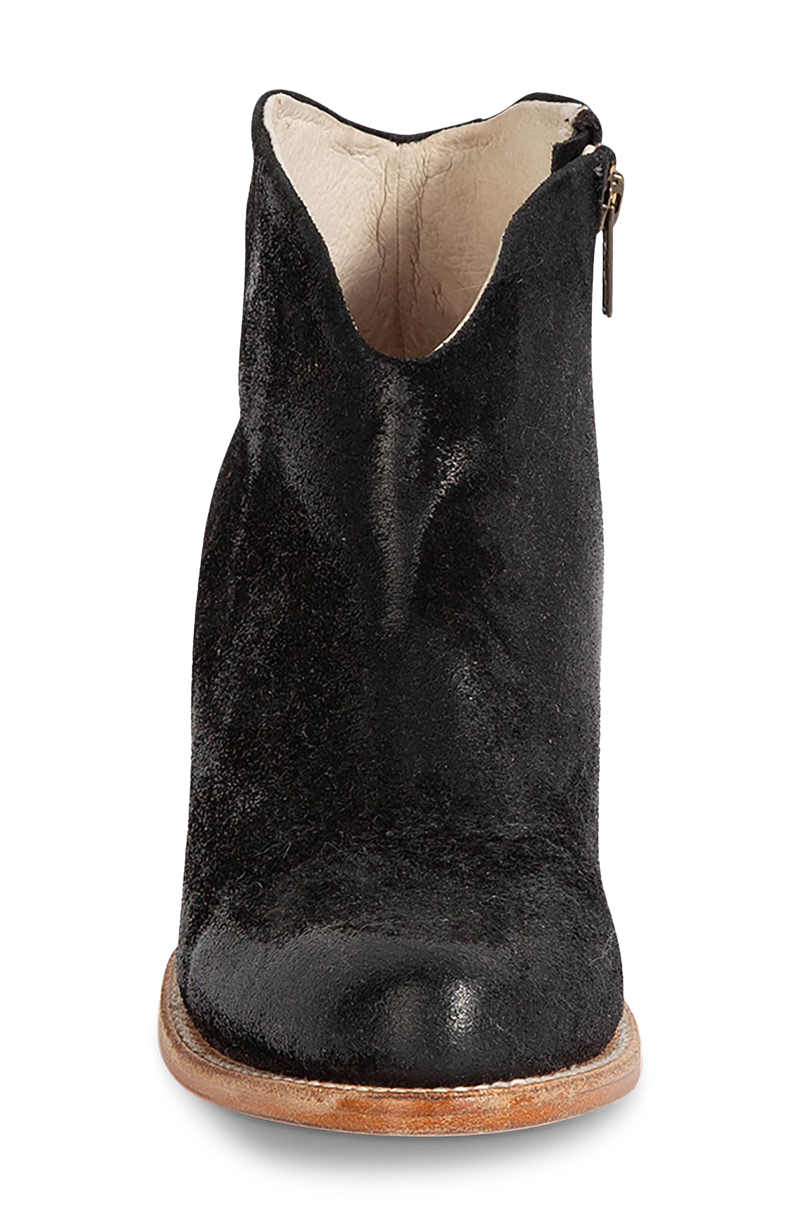 Hippy Bootie, Alternate, color, BLACK SUEDE