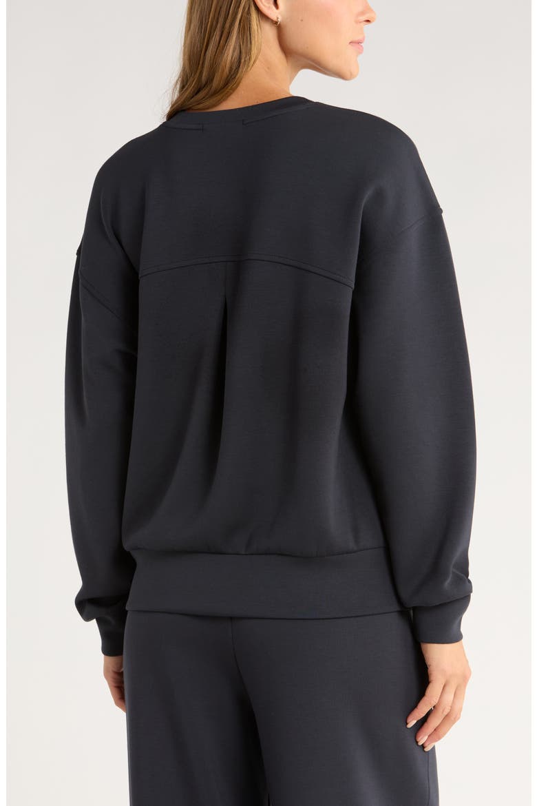 Soft Luxe Boxy Crew Sweatshirt, Alternate, color, BLACK
