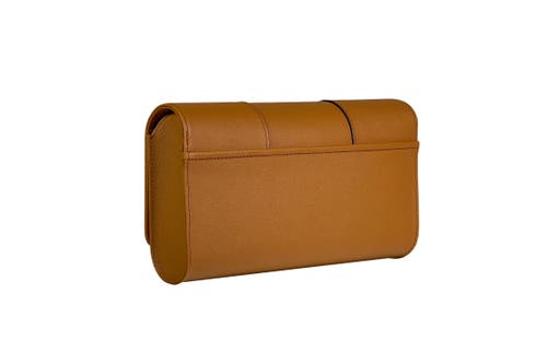 Perrin Paris L'asymetrique Clutch In Caramel
