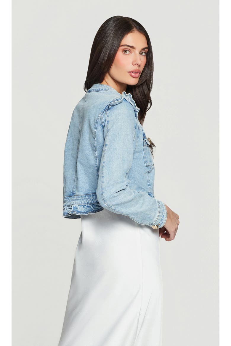 Nelida Denim Jacket, Alternate, color, Light Blue