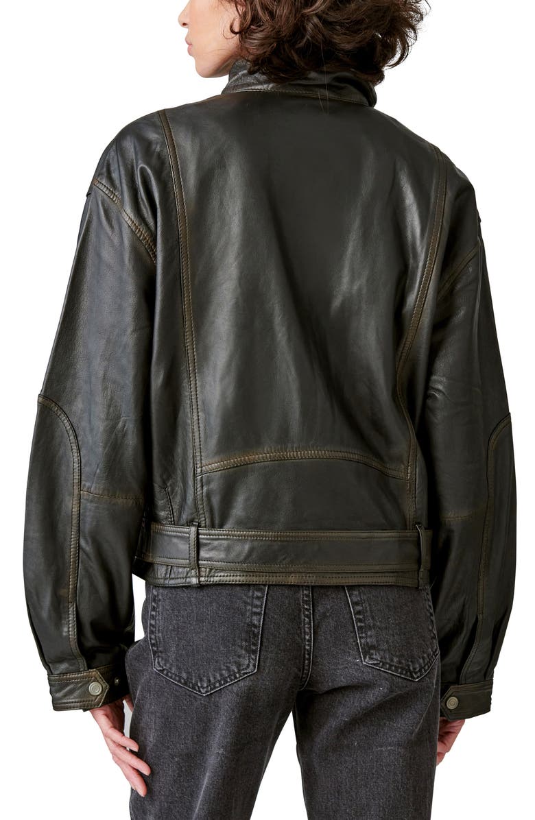 Lucky Brand Belted Bomber Jacket, Alternate, color,