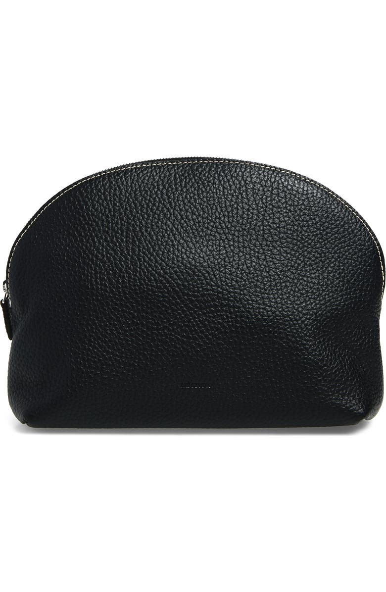 Lié Studio The Margot Pouch, Main, color, Black Grosgrain