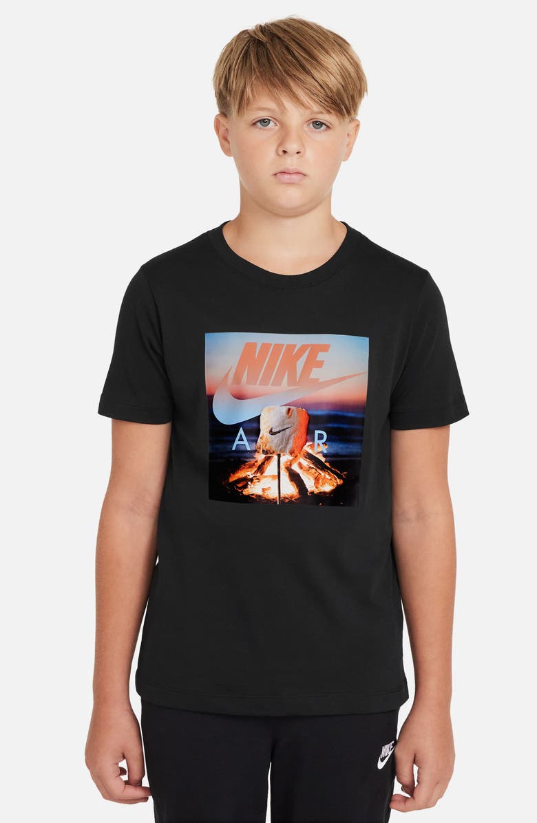 Nike Kids' Air Graphic T-Shirt, Main, color, Black