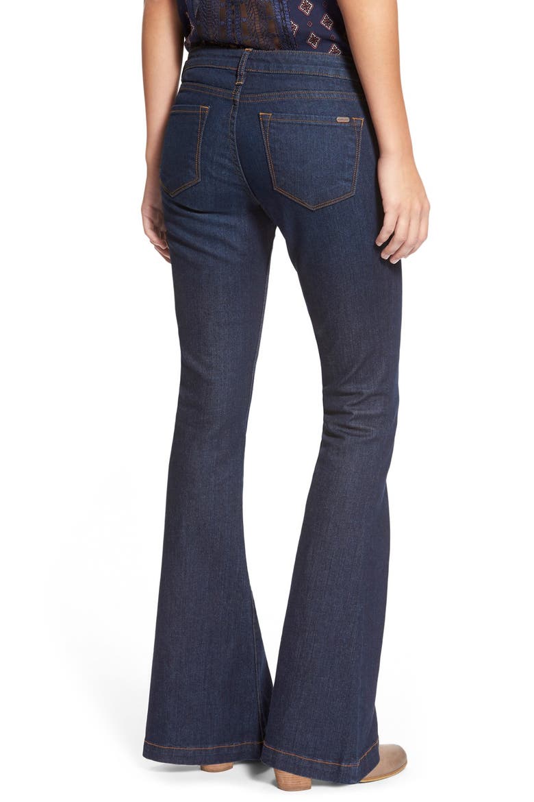 STS Blue 'Nikki' Flare Leg Skinny Jeans, Alternate, color, NAPA W/ DARK BASE