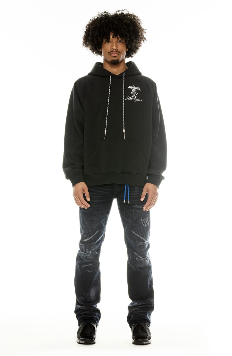 Cult of Individuality Hagen Relaxed Ripped Baggy Jeans, Alternate, color, Sapphire