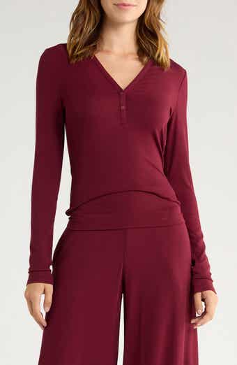 Stretch Modal V-Neck Henley