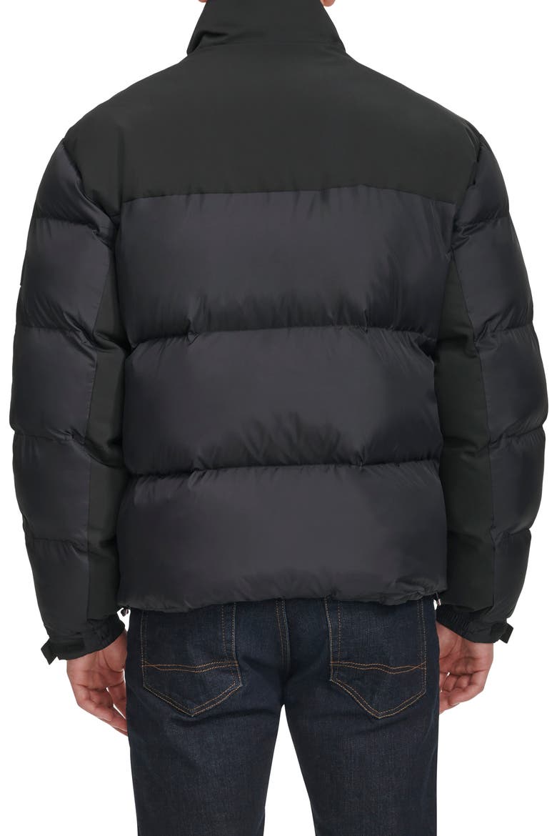 Matte Water Resistant Puffer Jacket, Alternate, color, BLACK