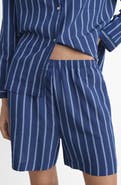 MANGO Stripe Pajama Shorts