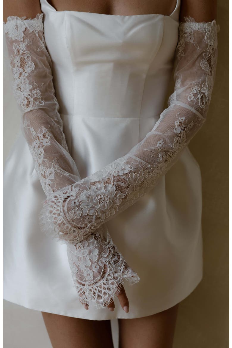 Madeline Gloves, Main, color, Ivory