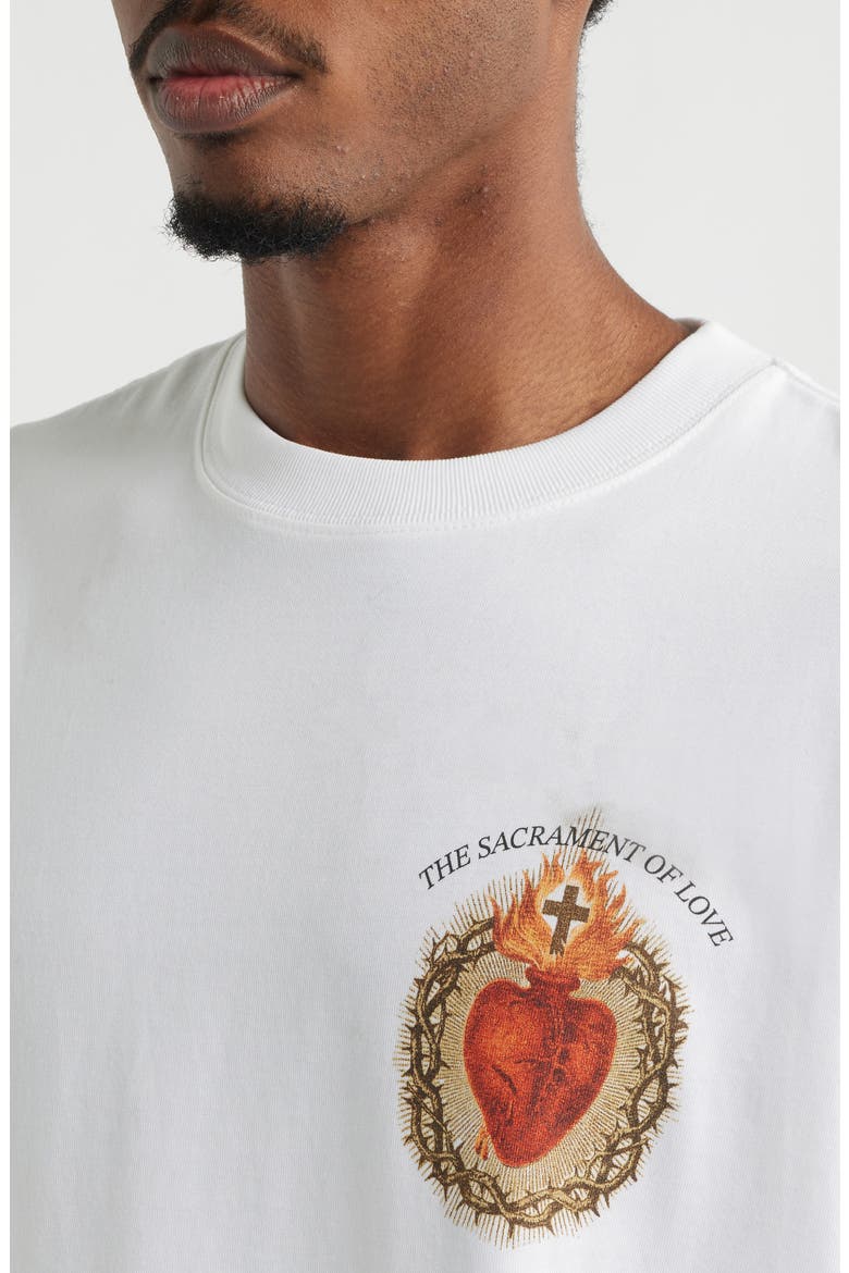 Sacrament of Love Cotton Graphic T-Shirt, Alternate, color, WHITE