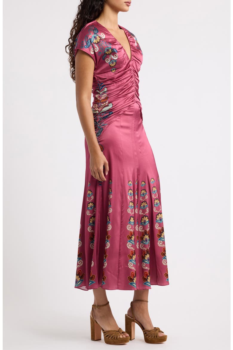 Nikita Winter Embroidered V-Neck Maxi Dress, Alternate, color, DANIELA GREEN