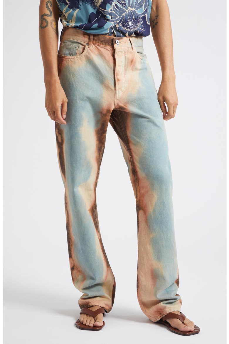 Straight Leg Jeans, Main, color, PEACH