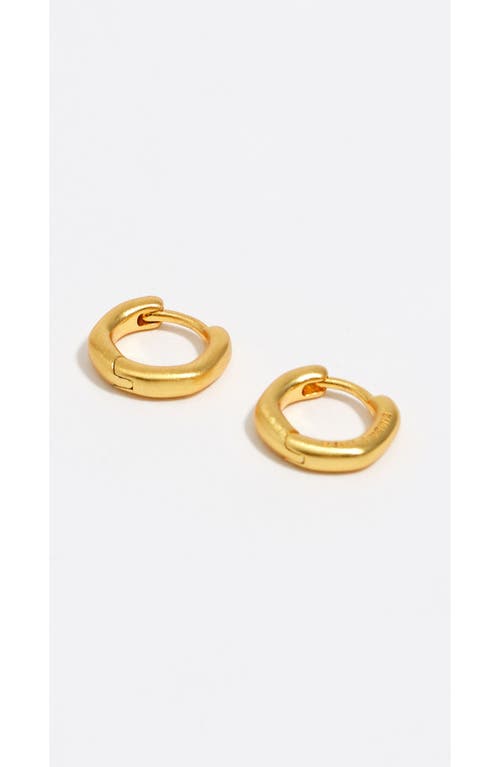 Bimba Y Lola Matte Irregular Earrings Hoop In Gold