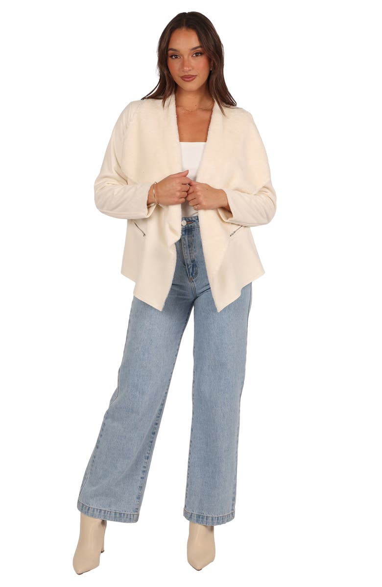 Petal & Pup Lopez Faux Shearling Jacket, Alternate, color, Cream