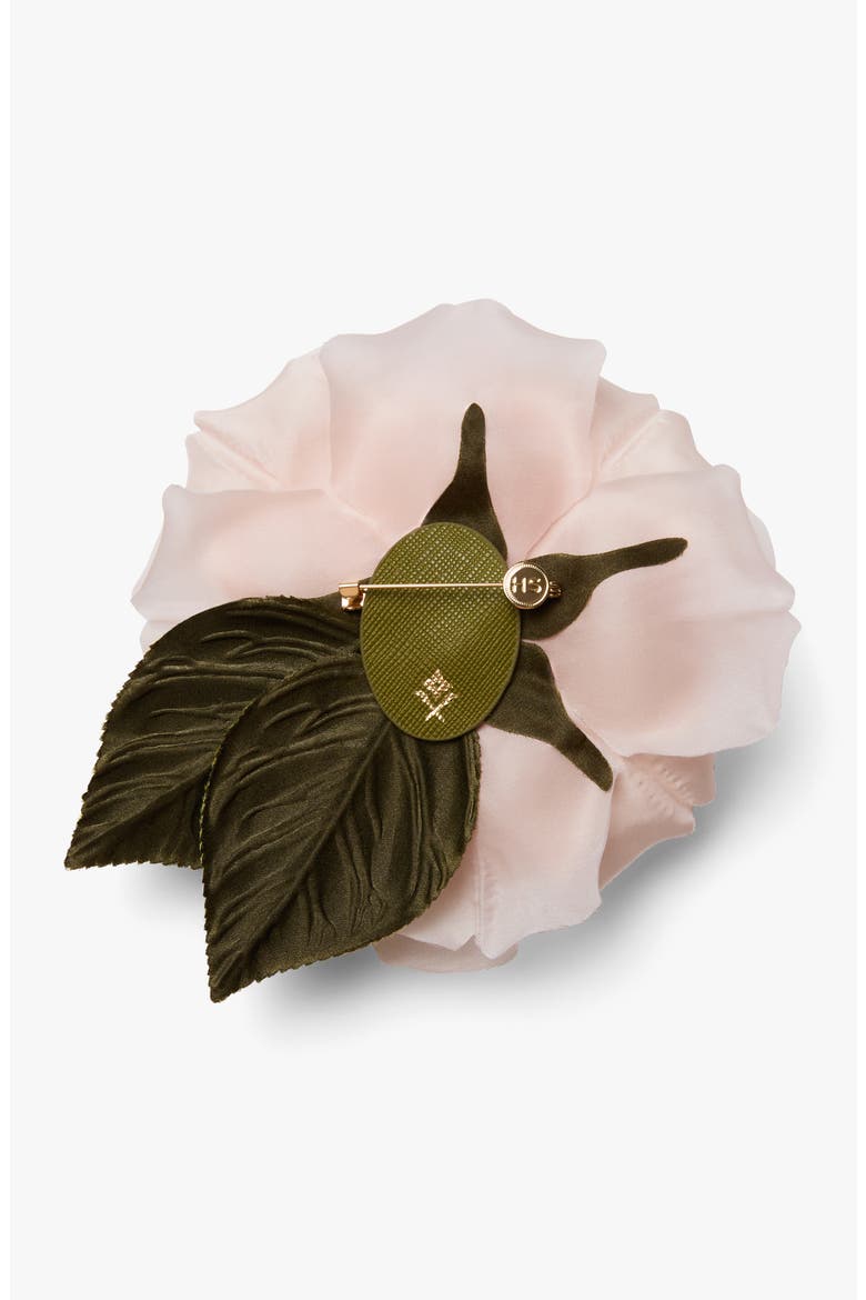 The Large Pale Pink Rose Floral Brooch, Alternate, color, Pale Pink