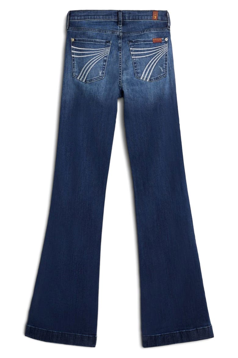 Dojo Mid Rise Flare Jeans, Alternate, color, LAKE BLU