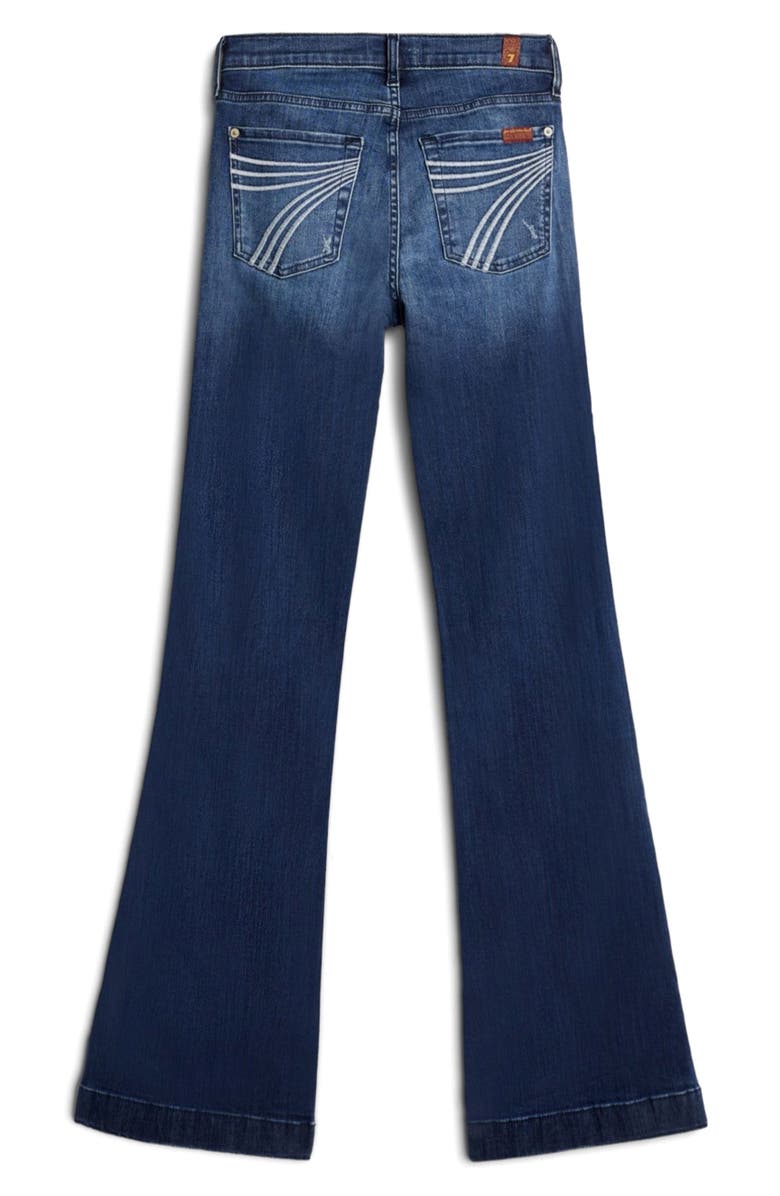 7 For All Mankind Dojo Mid Rise Flare Jeans, Alternate, color, Lake Blu