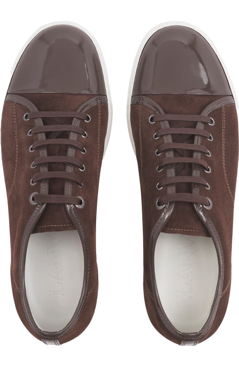 Lanvin DBB1 LEATHER AND SUEDE SNEAKERS, Alternate, color,
