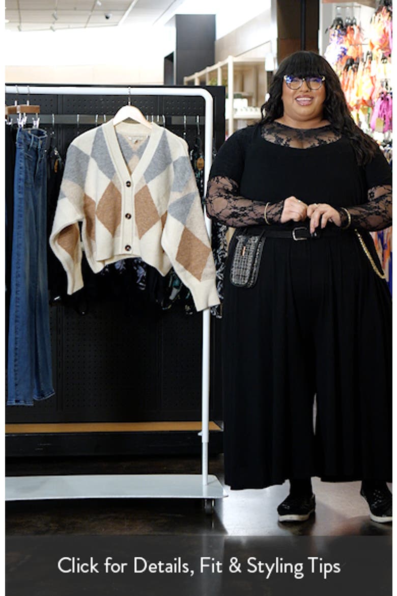 Silvia Diamond Jacquard Wool Blend Cardigan video