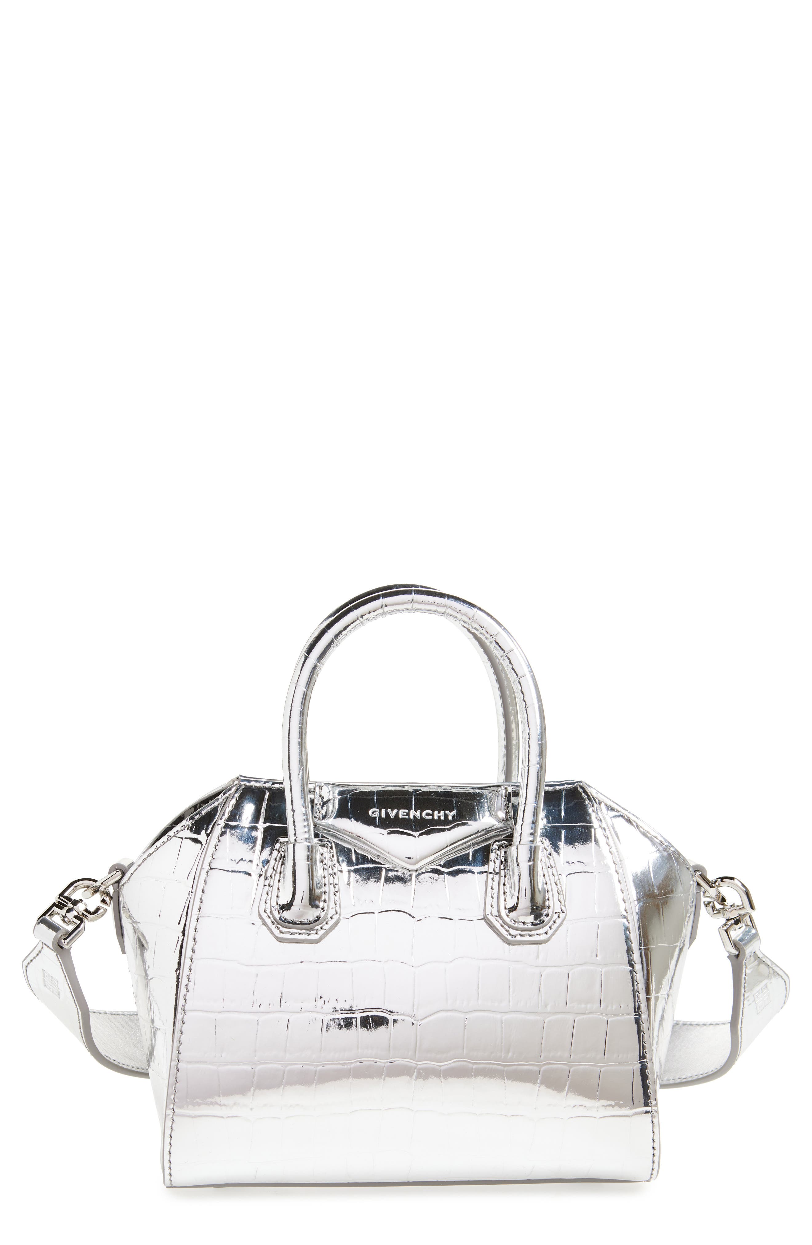 Givenchy Toy Antigona Leather Satchel, Main, color, 