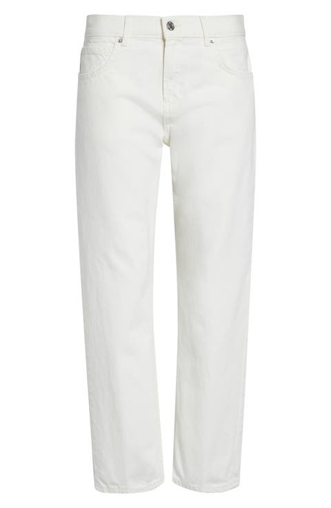 Lorimer Straight Leg Jeans (Cream)