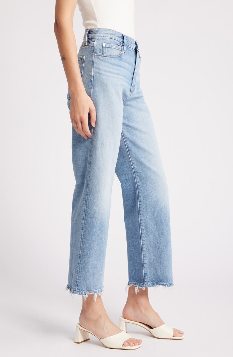 FRAME Le Jane Fray Hem Ankle Wide Leg Jeans, Alternate, color, 