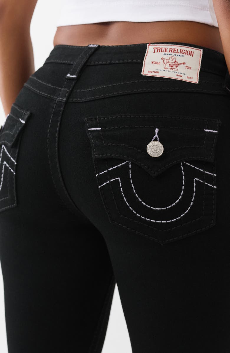 True Religion Joey Flap Flare Jeans, Alternate, color, 2Sb Black Rinse