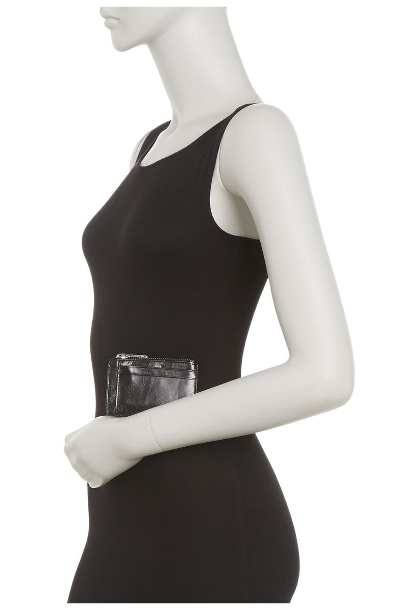 HOBO Kai Leather Cardholder, Alternate, color, Black