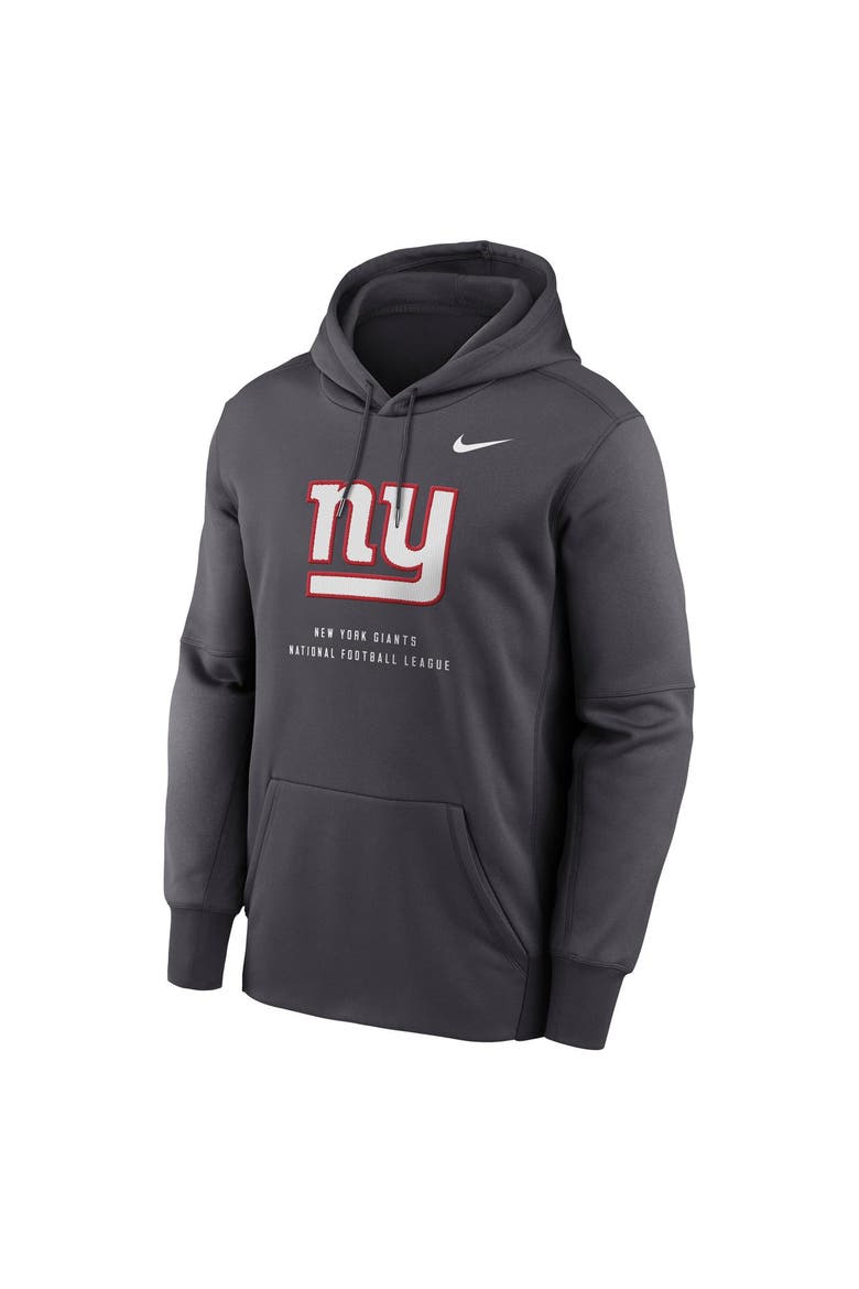 Men's Nike Charcoal New York Giants Toss Sweep Therma-FIT Hoodie, Alternate, color, Charcoal