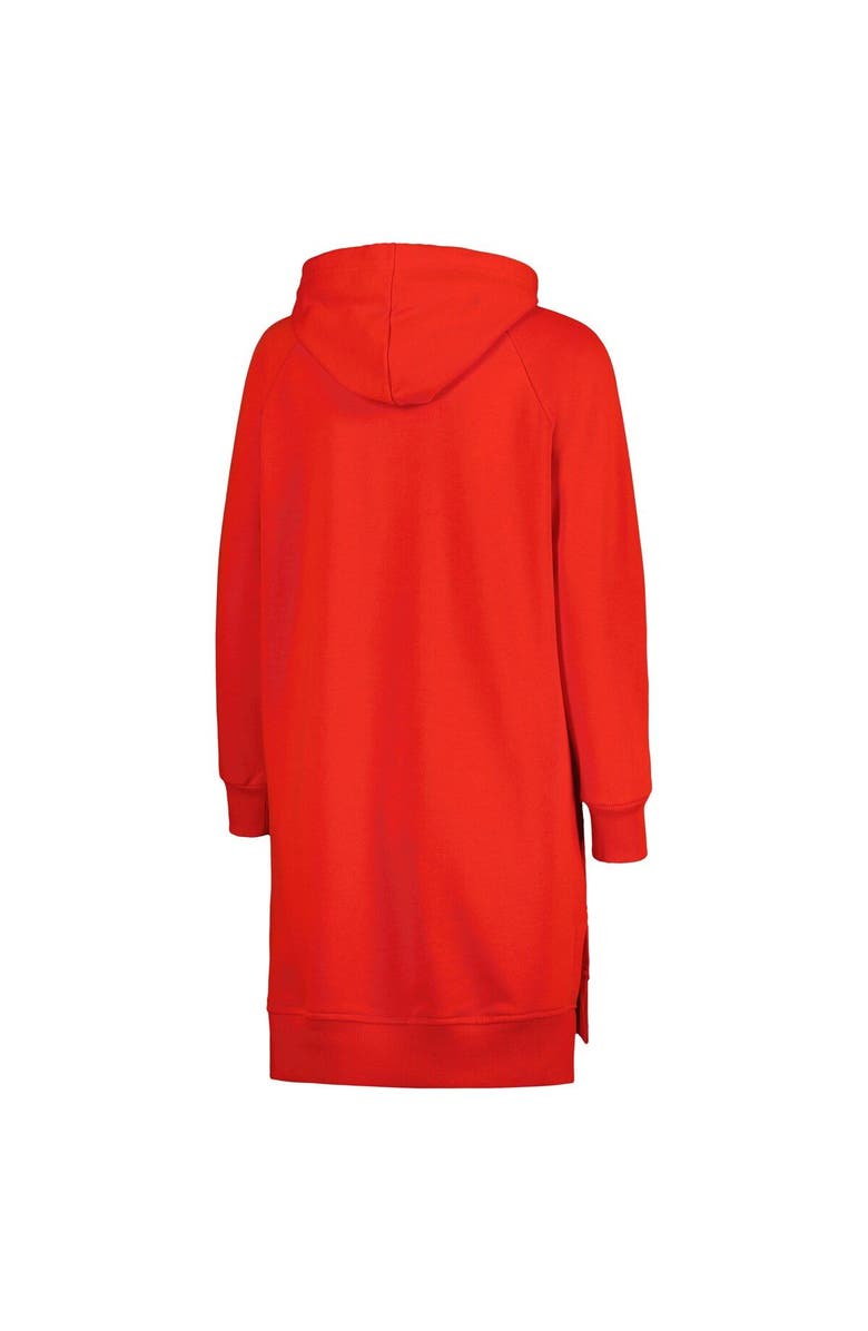 GAMEDAY COUTURE Women's Gameday Couture Scarlet Ohio State Buckeyes Take a Knee Raglan Hooded Sweatshirt Dress, Alternate, color, Scarlet