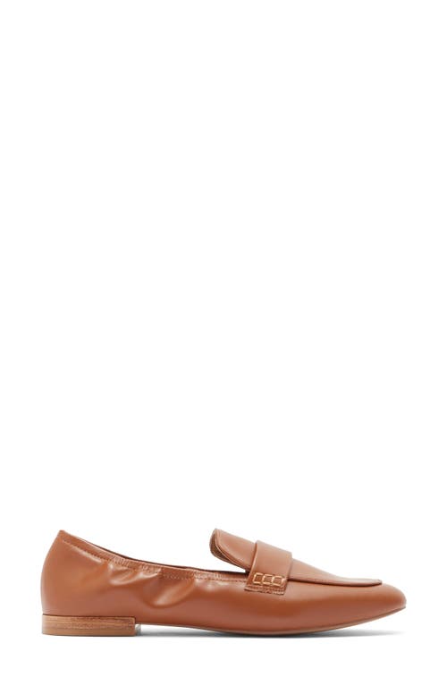 Nordstrom Rack Michaela Apron Toe Loafer In Brown Saddle