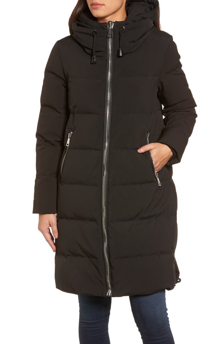 Donna Karan New York DKNY Channel Quilted Puffer Coat, Alternate, color, 