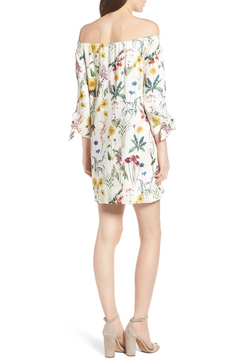 Bailey 44 Botanical Off the Shoulder Shift Dress, Alternate, color, 