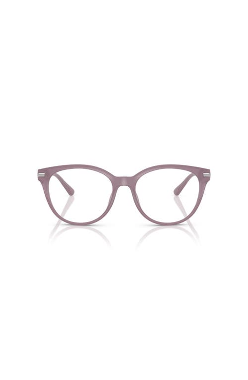 Michael Kors 54mm Round Optical Glasses In Purple